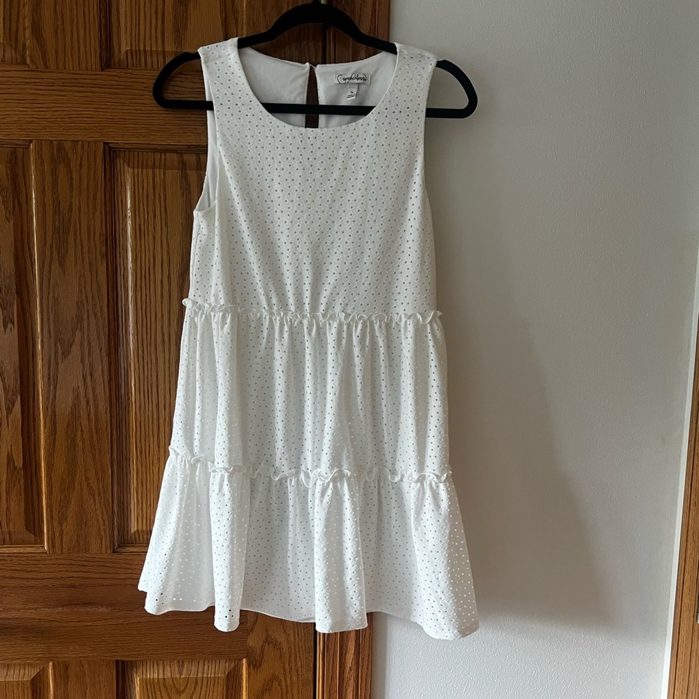 Speechless White Eyelet Dress